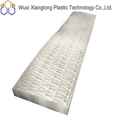 PVC Cooling Tower Fins Block Cross Flow Media 750X2000mm Black Grey
