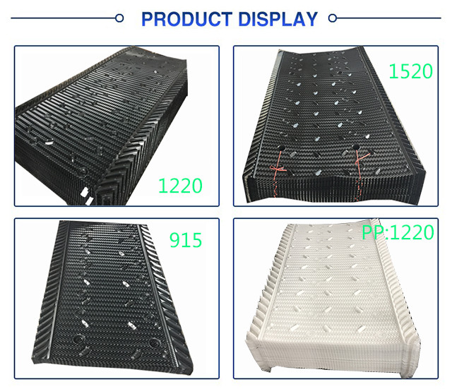 Cross Flow Cooling Tower Infill 19mm Cooling Tower Packing Material PVC