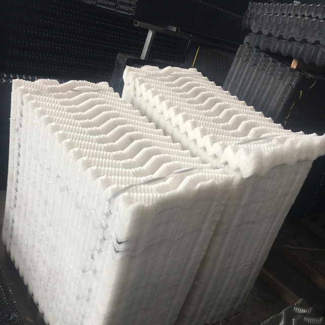 PVC Counter Flow Media Cooling Tower Film Fill S Wave 31/33mm