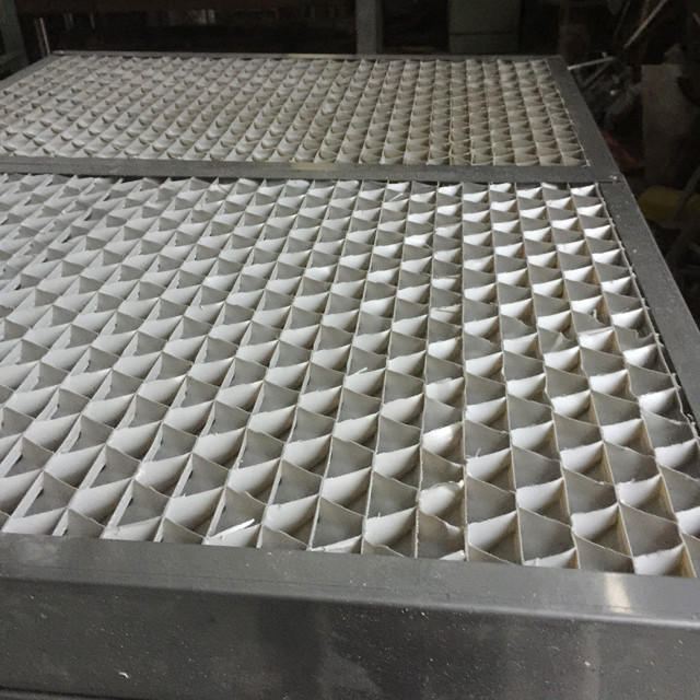 PVC Cooling Tower Air Inlet Screens 25mm Cooling Tower Filter Screens